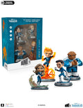 (PRE-ORDER 9/4/25) MiniCo Fantastic Four Metallic First Steps 4 Pack (Large Item, Statue, Collectible,) | -T Vinyl Record